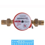 Лічильник гарячої води ECOSTAR DN15 1/2″ L110 E-C 2,5 зі штуцерами 110 мм