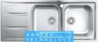 Мойка кухонная 1160x500x188 Grohe EX Sink 31587SD0 K400 двойная с крылом