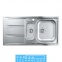 Мойка кухонная Grohe EX Sink 31567SD0 K400 с доп. чашей